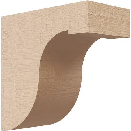 2in. W X 4in. D X 4in. H Series 1 Del Monte Rough Cedar Woodgrain TimberThane Corbel, Primed Tan